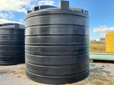 8,000 Gallon Flat Bottom Storage Tank - Black