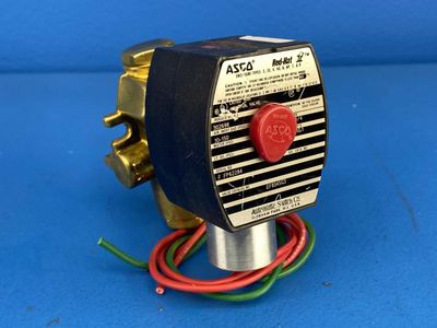 Asco EF8345G3 Red-Hat 4-Way Solenoid Valve 1/4" Pipe 10-150 PSI XPROOF Air Valve 24V