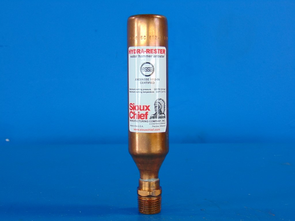 Sioux Chief 652-A Water Hammer Arrester Size A 1/2" Thread MIP Hydra-Rester