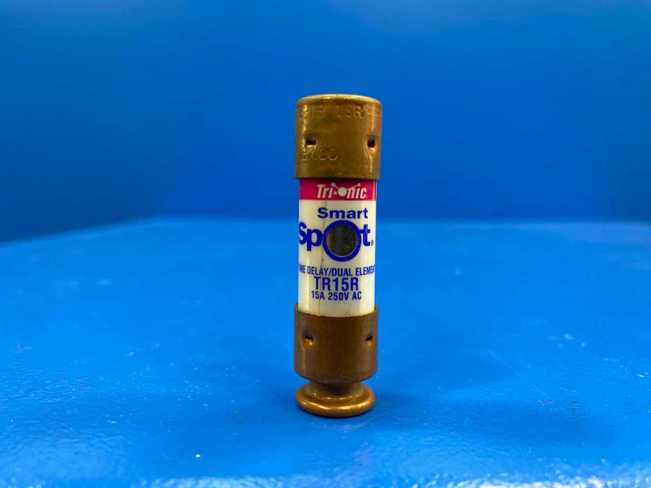 Mersen TR15R 15 Amp Class RK5 Time-Delay Fuse 250VAC 160VDC Tri-Onic Industrial
