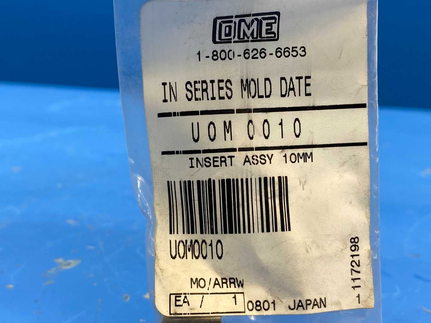 DME MONTH MOLD DATE INSERT 10MM UOM 0010 Indexable