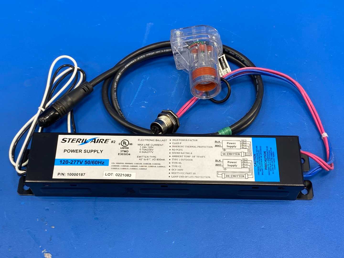 Steril-Aire 10000180-1 10000108-1 Enhanced UVC Kit w/ 10000187 Power Supply 120-277V 50/60Hz