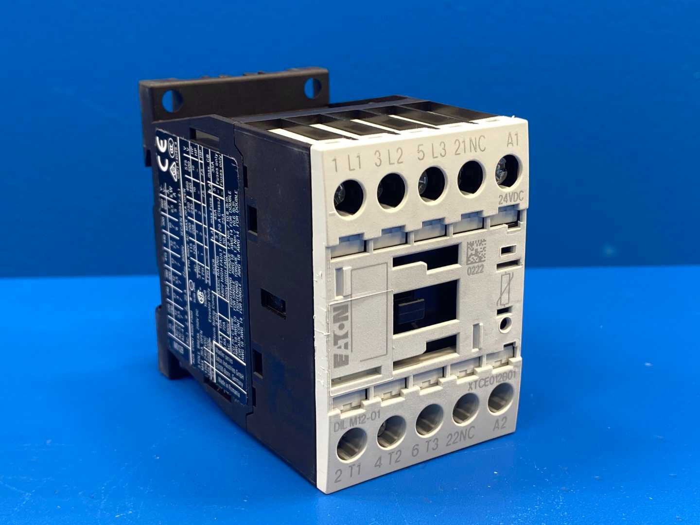 Eaton XTCE012B01TD Contactor , Type DILM12-01, 24VDC