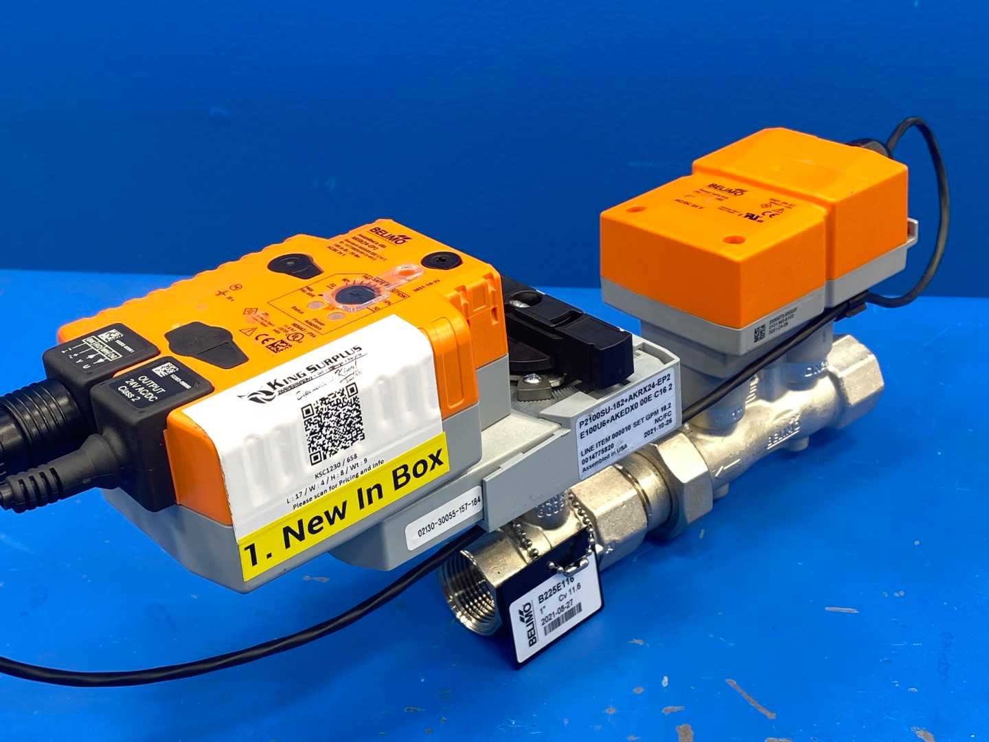 Belimo P2100SU-182+AKRX24-EP2 1" Electronic Pressure Independant Valve (EPIV) 2-Way AC/DC 24V 50/60Hz 6W