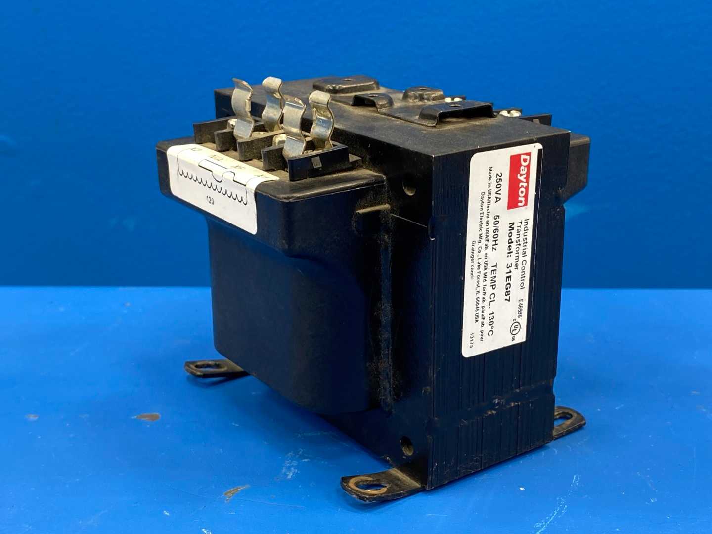 Dayton 31EG87 250VA Industrial Control Transformer 240/480VAC Input 120VAC Output