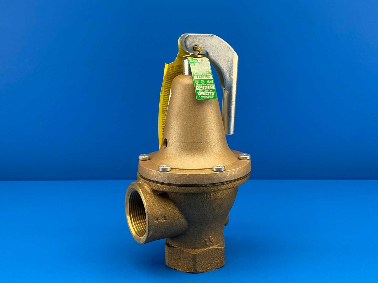 Watt M 174A Model- M, No. Size 1-1/2", Pressure Relief Valve 150PSI and 7,630,000BTU/HR
